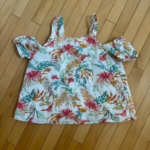 3 for $12 Haute Hippie Girls Tropical Cotton Linen Top Size Large 10/12